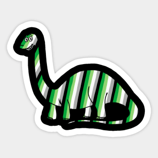 Aromantic Dinosaur Sticker